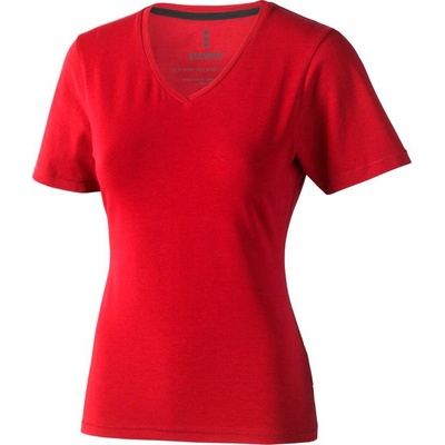 Kawartha Dámske tričko s krátkym rukávom V NECK červená