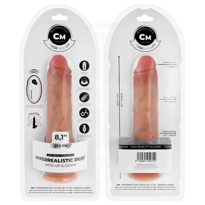 COCK MILLER HYPER-REALISTICKÉ DILDO S PRÍSAVKOU A POHYBOM NA DIAĽKOVÉ OVLÁDANIE 20,5 CM