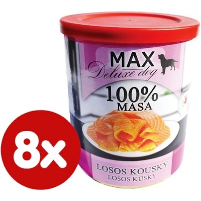 Max Deluxe kousky lososa 8 x 800 g