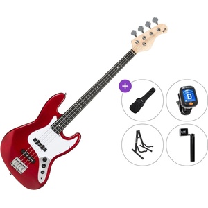 PSD Guitars JZB-100 Standard SET Red Електрическа бас китара