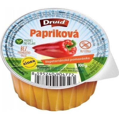 DRUID PAPRIKOVÁ vegetariánska pomazánka bez lepku 100 g