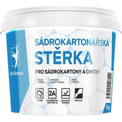 Den Braven - Sádrokartonářská stěrka, kbelík 5 kg, bílá