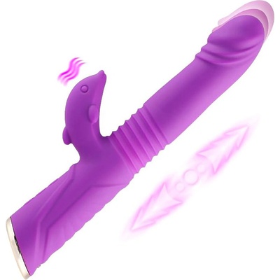 HISMITH HSG008 Ricky Telescopic Rabbit Vibrator Purple