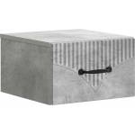 vidaXL Спален шкаф с монтаж на стена Бетонно сиво 34, 5 x 33 x 20 см (898941)