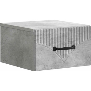 vidaXL Спален шкаф с монтаж на стена Бетонно сиво 34, 5 x 33 x 20 см (898941)