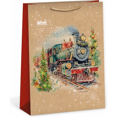 ARGUS Darčeková papierová taška (31 x 41.5 cm) - Vianočný vlak 08840105