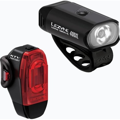 Lezyne Комплект светлини за велосипед Lezyne Mini Drive 400XL / KTV Drive Pro+ двойка черни/черни