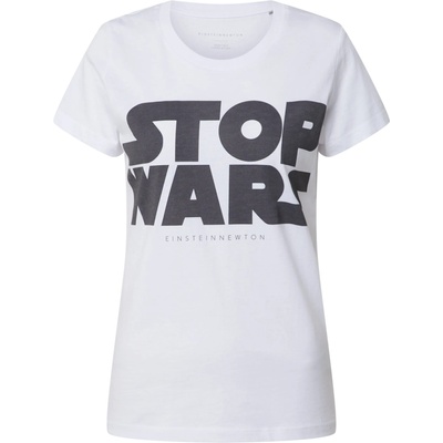 Einstein & newton Тениска 'Stop Wars' бяло, размер L