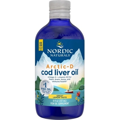 Nordic Naturals Arctic-D Cod Liver Oil Liquid 850 mg [237 мл] Лимон