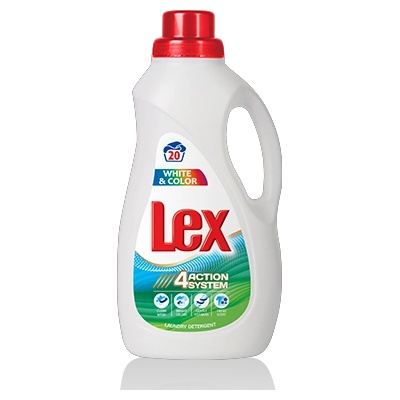 Lex течен перилен препарат 1.200 20 пранета БЯЛО И ЦВЕТНО (592502-22)