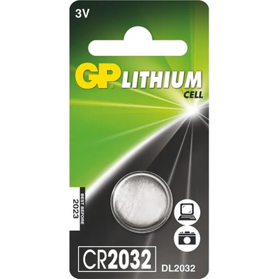 GP Batteries B15322 CR2032 литиева клетка с бутон 1b/блистер (B15322)