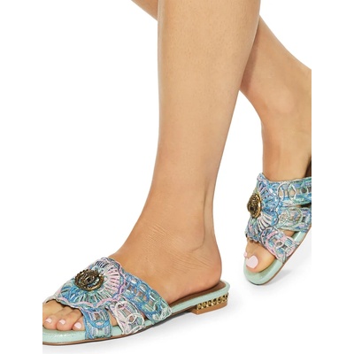 Kurt Geiger London чехли дамски Chelsea Woven Flat Sdl (5600589999)