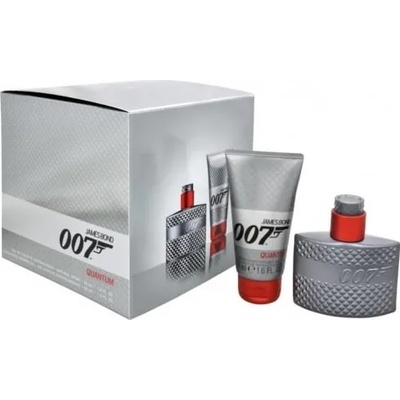 James Bond 007 Quantum Подаръчен комплект, Тоалетна вода 30ml + Душ гел 50ml, мъже