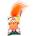 PETINTEREST Котешка играчка PET INTEREST Big Mouth Hairy Bird Silver Vine Toys (25507)