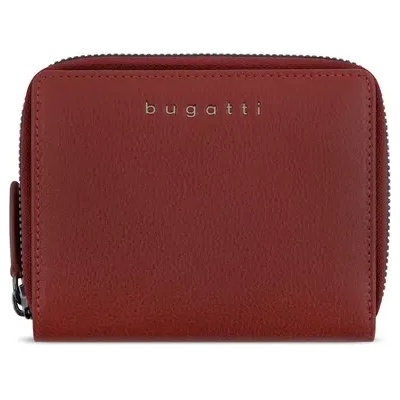Bugatti Дамски кожен портфейл Bugatti Mira Ladies Zip Wallet, червен (49 1010 16)