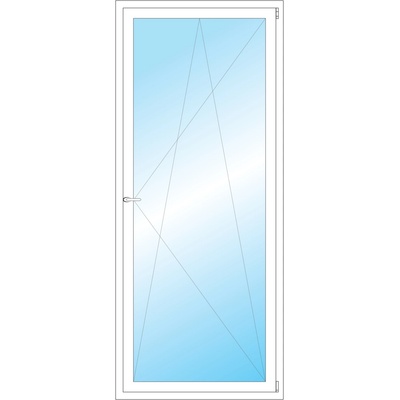 OKNA HNED Plastové okno 91x216 cm bílé otevíravé a sklopné pravé