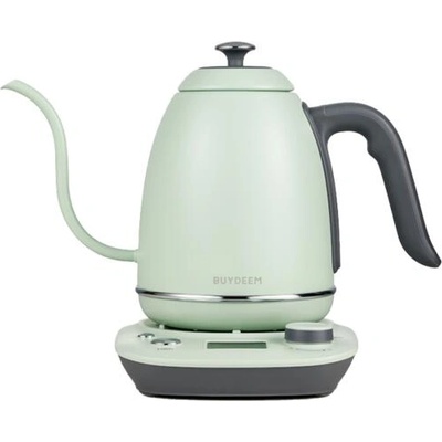 Buydeem Electric Coffee Kettle K821 EU - 0.8 л, до 1000 W, 90 мин. автоматично поддържане, LCD дисплей (K821-CG/EU)