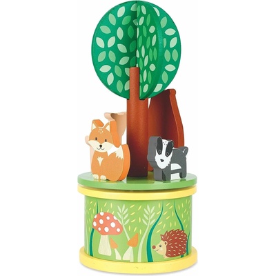 Orange Tree Toys Музикална въртележка Orange Tree Toys - Горски животни (OTT15067)