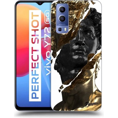 Pouzdro Picasee ULTIMATE CASE Vivo Y72 5G - Black Gold