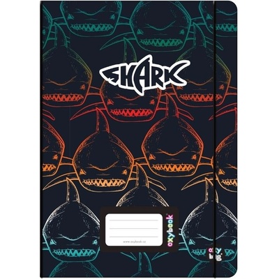 Karton P P Sešit PP Oxybook A5 Shark