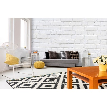 DIMEX ART s. r. o Самозалепваща се флизелинова фототапета бял тухлен фон 375 x 250 см