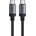 ACEFAST Сертифициран (MFI) качествен многофункционален кабел USB-C към USB-C или Lightning (120 см) - Acefast C20-01 Multicharge USB-C to USB-C and Lightning Cable 60W (черен) (C20-01)