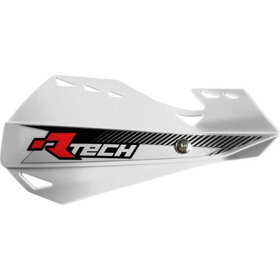RACETECH (RTECH) chrániče páček DUAL EVO barva bílá (s upevněním na řídítka)