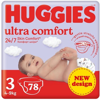 Huggies Little Movers 3 4-9 kg 78 ks