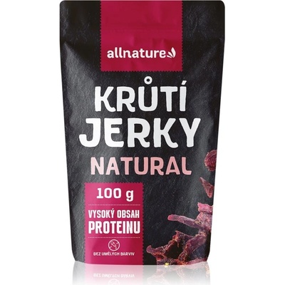 Allnature Morčacie jerky Natural sušené mäso morčacie 100 g
