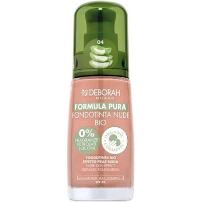 Deborah Milano Formula Pura make-up s Aloe Vera a vitaminem C Nude BIO 04 Amber 30 ml