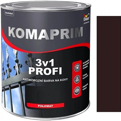 Dulux Komaprim Profi 3v1 0,7L tmavě hnědý RAL 8017
