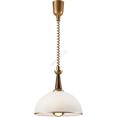 LAMKUR Висяща лампа CHIARA 1xE27/60W/230V кафява/бук (LA50072)
