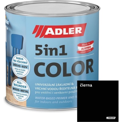 ADLER Slovensko 5 in 1 Color 0,75 l čierna