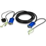 ATEN VanCryst Cable Превключвател на портове VGA + аудио, 3 м - 2L-5203B (2L-5203B)