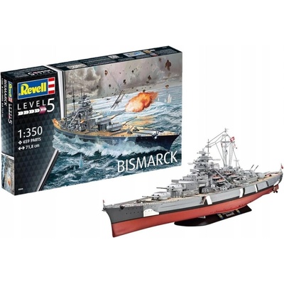 Revell Plastic ModelKit loď Battleship Bismarck 1:350