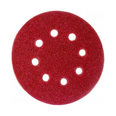 Raider Шкурка велкро 10 броя, Ø 125 мм, К 60 с 8 отвора raider 181101