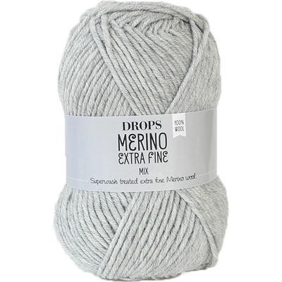 Příze DROPS Merino Extra Fine mix 05 - světle šedá