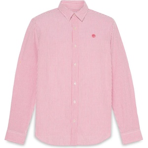 Timberland Мъжка риза с копчета Timberland L/S Seersucker Striped Shirt Regular Shirt - American Beauty Yd (033-3224-0112)