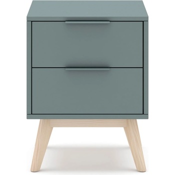 Marckeric Нощно шкафче сиво-зелено Pisco - Marckeric (16325)