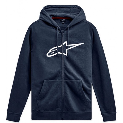 Alpinestars mikina AGELESS zip Hoodie 3 modrá/bílá