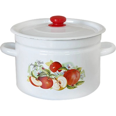 idilia 24 см. (5, 5 л. ) емайлирана тенджера с метален капак idilia разцветка АРОМАТНА ЛЯТНА ГРАДИНА