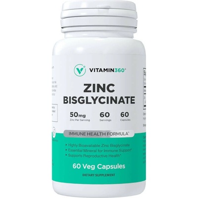 Vitamin360 Zinc Bisglycinate 50 mg 60 Veg kapsúl