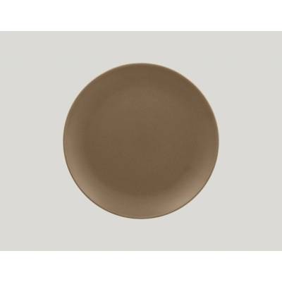 RAK Porcelain Genesis talíř mělký 24 cm hnědá RAK-GNNNPR24CR