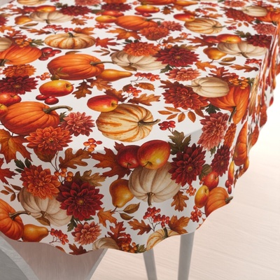 Biante oválný ubrus Leona LN-178 Podzimní zátiší s dýněmi 130x220cm