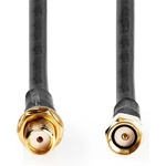 Nedis CSGL02400BK50 SMA кабел мъжки | женски, с позлатено покритие, 50 Ohm, двойно екраниран, 5 m (CSGL02400BK50)