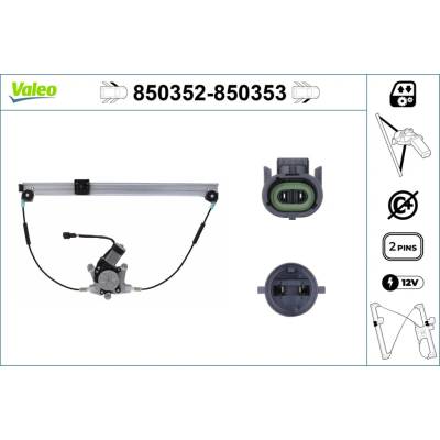 Mechanizmus zdvíhania okna VALEO 850353