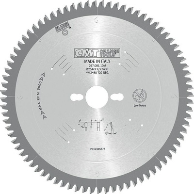CMT Pílový kotúč na lamino, plast a neželezné kovy - D300x3,2 d30 Z96 HM Odhlučnený C29709612M