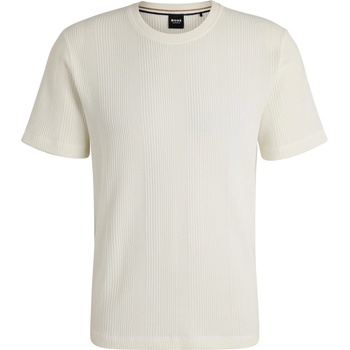 Boss Тениска Boss Men's BW Structure Regular Fit T-Shirt - White 101
