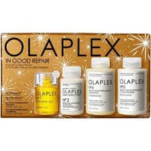 Olaplex Retail holiday šampon No. 4 100 ml + kondicionér No. 5 100 ml + intenzivní kúra No. 3 100 ml + olej No.7 30 ml dárková sada