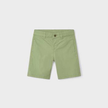 Mayoral Basic къси памучни панталони за момче в зелено Майорал